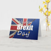 Happy Brexit Day Card Karte (Gelbe Blume)
