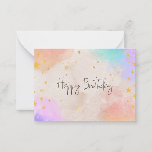 Happy Bridday Card Mitteilungskarte (Vorderseite)