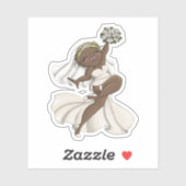 Happy Bride 02 Aufkleber (Blatt)