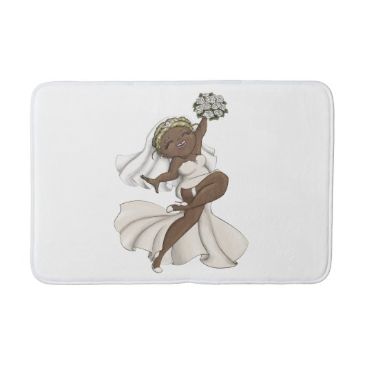 Happy Bride 02 Badematte (Vorderseite)