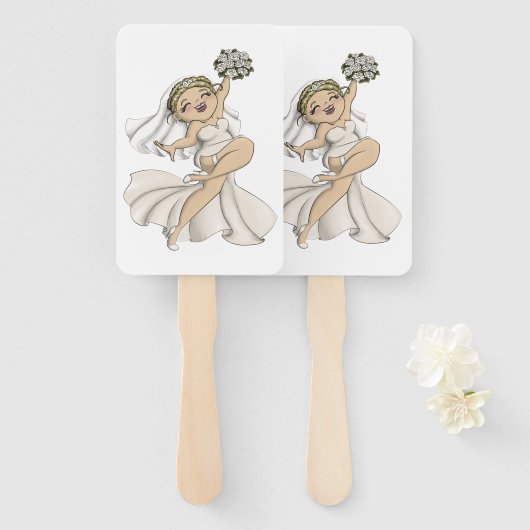 Happy Bride 02 Fächer (Vorne und Hinten)