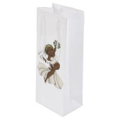Happy Bride 02 Geschenktüte Für Weinflaschen (Vorderseite Schrägansicht)