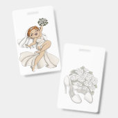 Happy Bride 03 Ausweis (Vorder- & Rückseite)