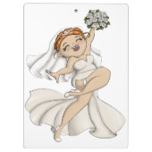 Happy Bride 03 Klemmbrett (Rückseite)