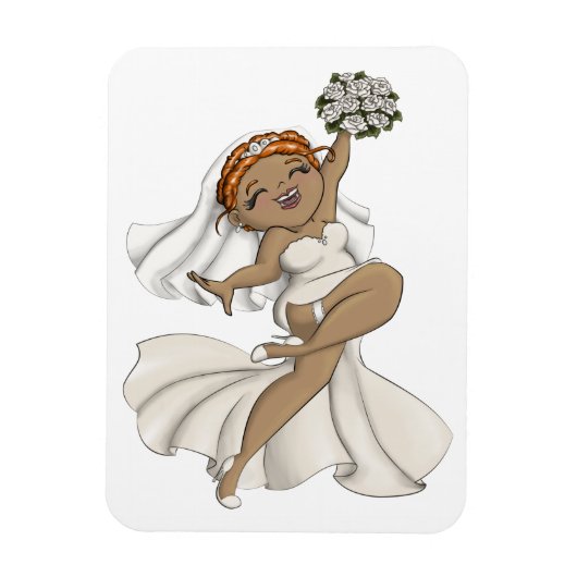Happy Bride 03 Magnet (Vertikal)