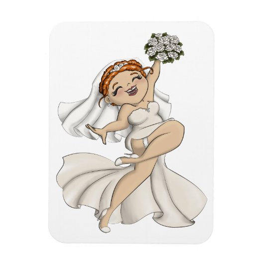 Happy Bride 03 Magnet (Vertikal)