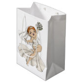 Happy Bride 03 Mittlere Geschenktüte (Vorderseite Schrägansicht)