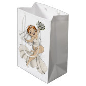 Happy Bride 03 Mittlere Geschenktüte (Rückseite Schrägansicht)