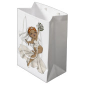 Happy Bride 03 Mittlere Geschenktüte (Vorderseite Schrägansicht)