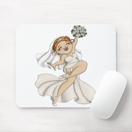 Happy Bride 03 Mousepad (Mit Mouse)