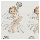 Happy Bride 03 Stoff (Nahaufnahme)