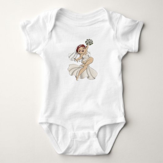 Happy Bride 04 Baby Strampler (Vorderseite)