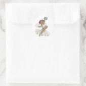 Happy Bride 04 Runder Aufkleber (Tasche)