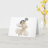 Happy Bride 07 Karte (Gelbe Blume)