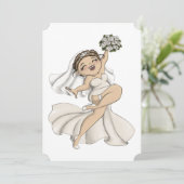 Happy Bride 09 Save The Date (Stehend Vorderseite)