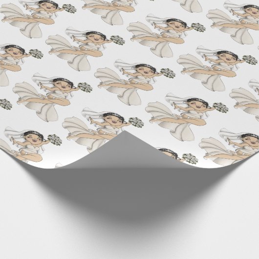 Happy Bride 11 Geschenkpapier (Ecke)
