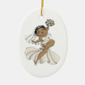 Happy Bride 11 Keramik Ornament (Vorne)