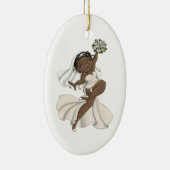 Happy Bride 11 Keramik Ornament (Rechts)