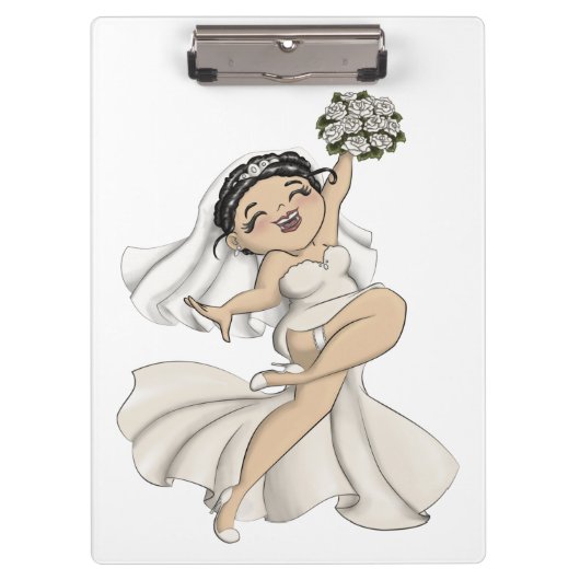 Happy Bride 11 Klemmbrett (Vorderseite)