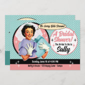 Happy Bride Bridal Dusche Einladung (Vorne/Hinten)