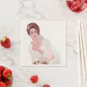 HAPPY BRIDE SERVIETTE (Beispiel)