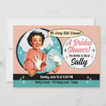 Happy Bride Shower Einladung - Rosa