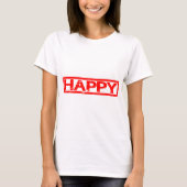Happy Briefmarke T-Shirt (Vorderseite)