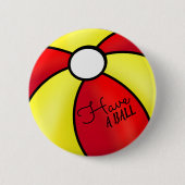Happy Bright Bounce Ball Color realistisch Button (Vorderseite)