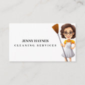 Happy Bright Clean Cleaning Ladys Services Visitenkarte (Vorderseite)