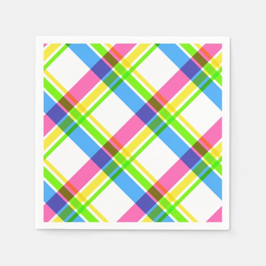 Happy & Bright Kariert Napkins Serviette (Vorderseite)