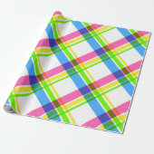 Happy & Bright Kariert Wrapping Paper Geschenkpapier (Ungerollt)
