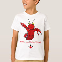 Happy Bright Red Lobster I Liebe RehoBeide Beach D