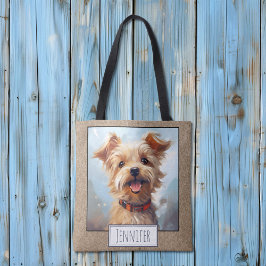 Happy Bright Yorkie Yorkshire Terrier Dog Name Tasche