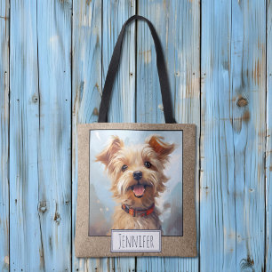 Happy Bright Yorkie Yorkshire Terrier Dog Name Tasche