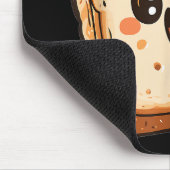 Happy Broad Slice Cartoon lächelnd Toast Mousepad (Ecke)