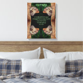 Happy Brown Butterfly Abstrakt Inspiration Leinwanddruck (Insitu (Schlafzimmer))