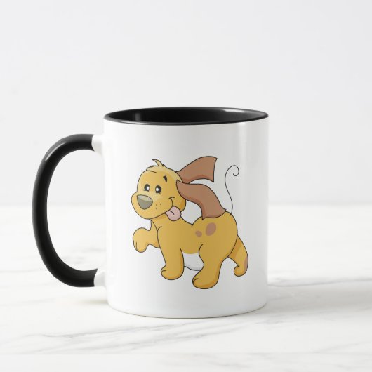 Happy Brown Dog Tshirts und Geschenke Tasse (Links)