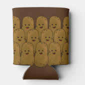 Happy Brown Funny Kartoffeln in einer Gruppe Dosenkühler (Rückseite)