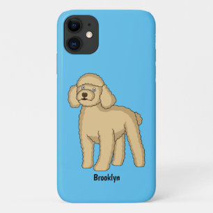 Happy Brown Poodle Cartoon Illustration Case-Mate iPhone Hülle