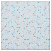 Happy Brushing Teeth Pattern Stoff (Muster)