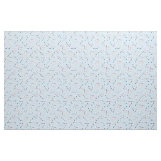 Happy Brushing Teeth Pattern Stoff (Fat Quarter (45,7 x 55,9 cm))