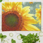 Happy Bubbly Sunblumen Handtuch (Gefaltet)