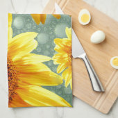 Happy Bubbly Sunblumen Handtuch (Viertel Falte)