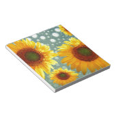 Happy Bubbly Sunblumen Notizblock (angewinkelt)