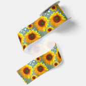 Happy Bubbly Sunblumen Satinband (Rückseite)
