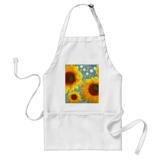 Happy Bubbly Sunblumen Schürze (Vorne)
