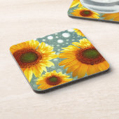 Happy Bubbly Sunblumen Untersetzer (Linke Seite)
