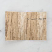 Happy Buckin 50. Geburtstag Jagd Karte (Innenseite)