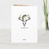 Happy Buckin 60. Geburtstag Jagd Karte (Rückseite)