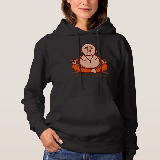 Happy Buddha Loving Kindness Metta Blessing Prayer Hoodie (Vorderseite)
